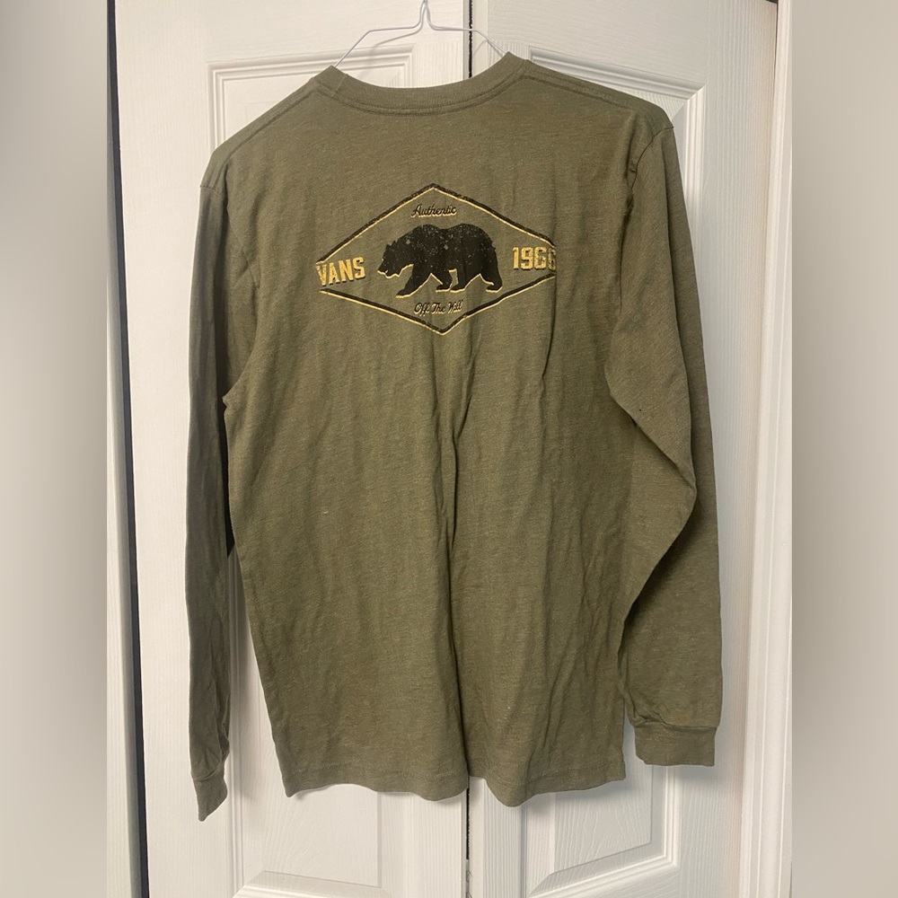 Green Vans California long sleeve medium shirt - Picture 2 of 4